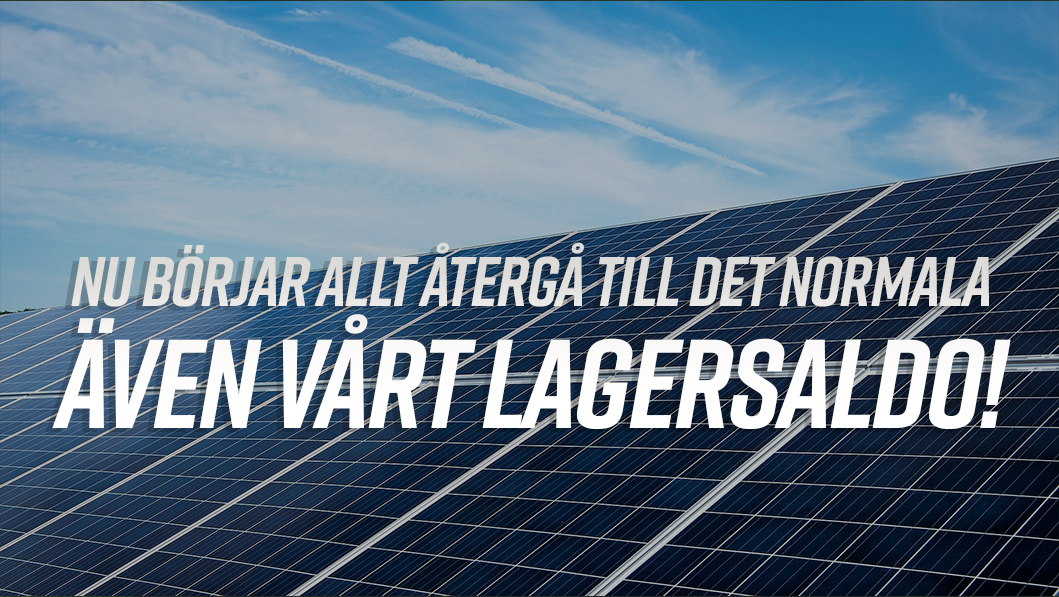 Nu börjar vi återgå till det normala